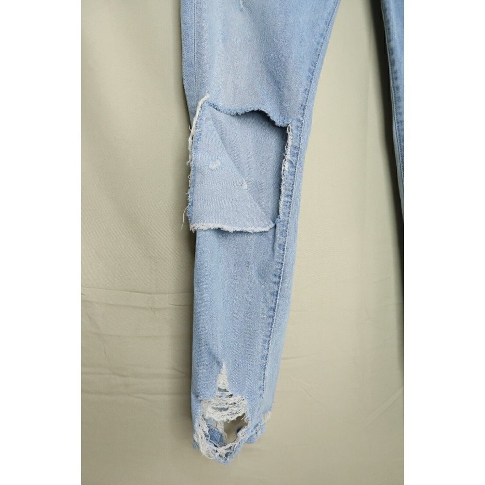 Lovers + Friends Logan Jeans Light Wash Distressed Destroyed Tapered Women's 29 - Picture 3 of 13